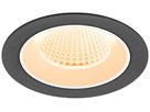 EB-LED-Deckenleuchte SLV NUMINOS M 12W 1700lm 2700K MB DALI DIM Ø105×68mm sz/ws