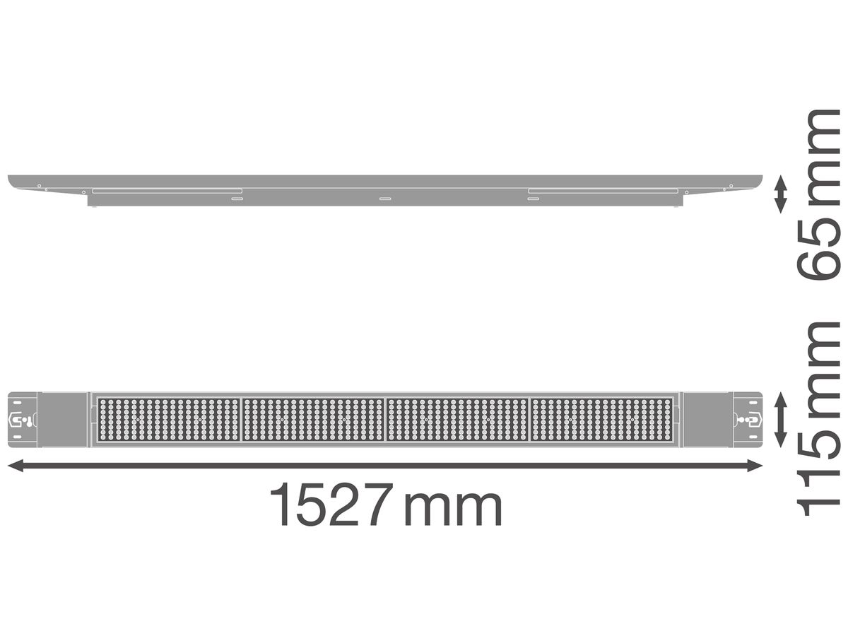 LED-Deckenleuchte LEDVANCE LOW BAY FLEX 1500 N 105W 16800lm 4000K weiss