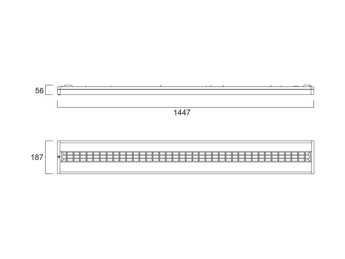 LED-Deckenleuchte Sylvania RANA NEO 1L 39W 4400lm 3000K IP20 DALI weiss