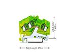Klemme WAGO 3L 2.5mm² grün-gelb