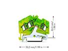 Klemme WAGO 3L 2.5mm² grün/gelb