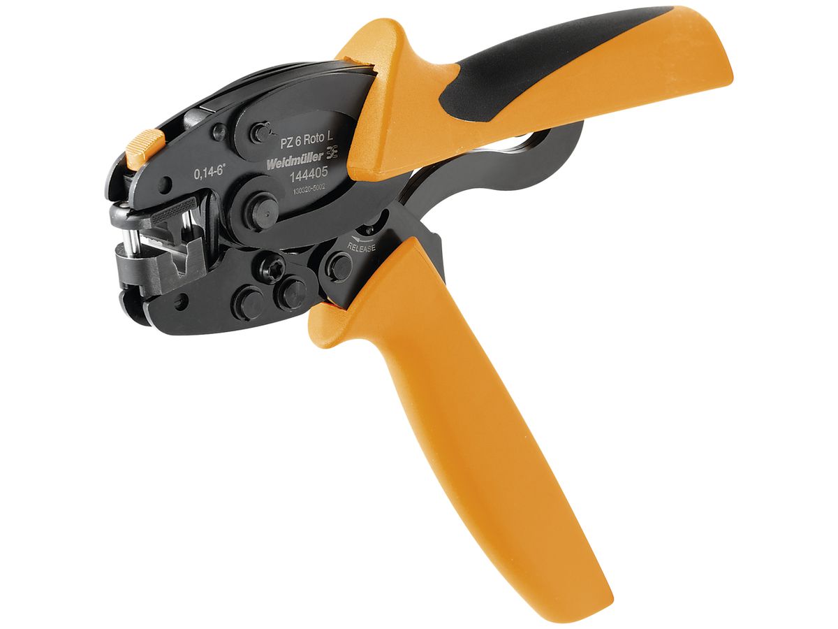Crimpwerkzeug Weidmüller PZ ROTO L für Aderendhülsen, 0.14…6mm² Trapezcrimp
