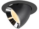 LED-Downlight SLV NUMINOS GIMBLE XL 24W 3600lm 3000K MB DALI Ø175 sz/cr