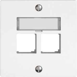 Frontsets, -platten, Montagesets, für 2 RJ45 Module