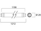 LED-Röhre Sylvania ToLEDo AVANT G13 13.3W 2000lm 3000K 1200mm opal