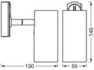 Spot LEDVANCE TRACKLIGHT CYLINDER GU10 35W L=140mm schwarz