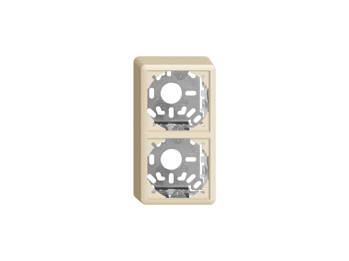 Kappe mit Grundplatte 2×39mm crema für Kombination FX Universal