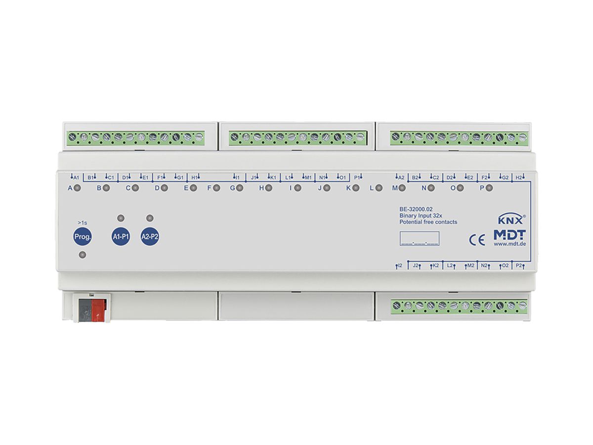 REG-Binäreingang KNX MDT BE-32000.02 32-Kan 12V 12TE