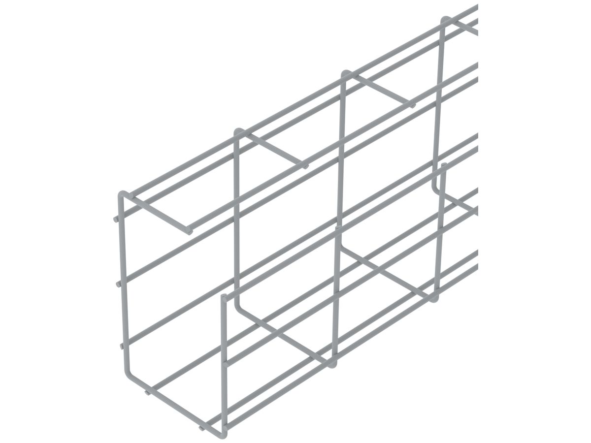 Gitterrinne Bettermann G-GR 150×100×3000mm, St, NG-10, halogenfrei, lichtgrau