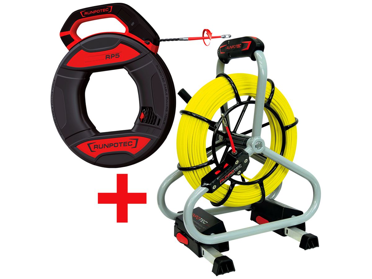 Aktionspaket Profi-Set Haspel, Glasfaserstab, RunpoVerdrillt