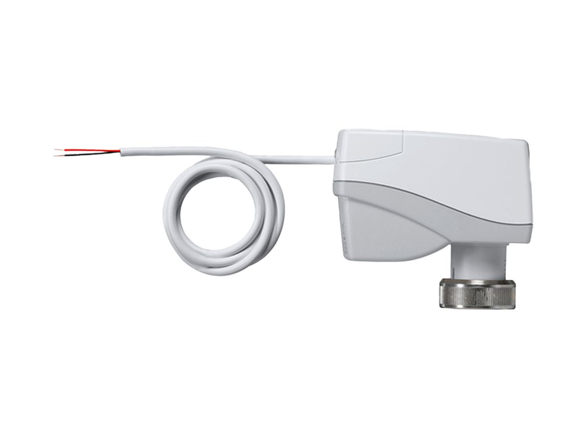 Stellantrieb Feller KNX mit Binäreingang, Rändelmutter M30×1.5