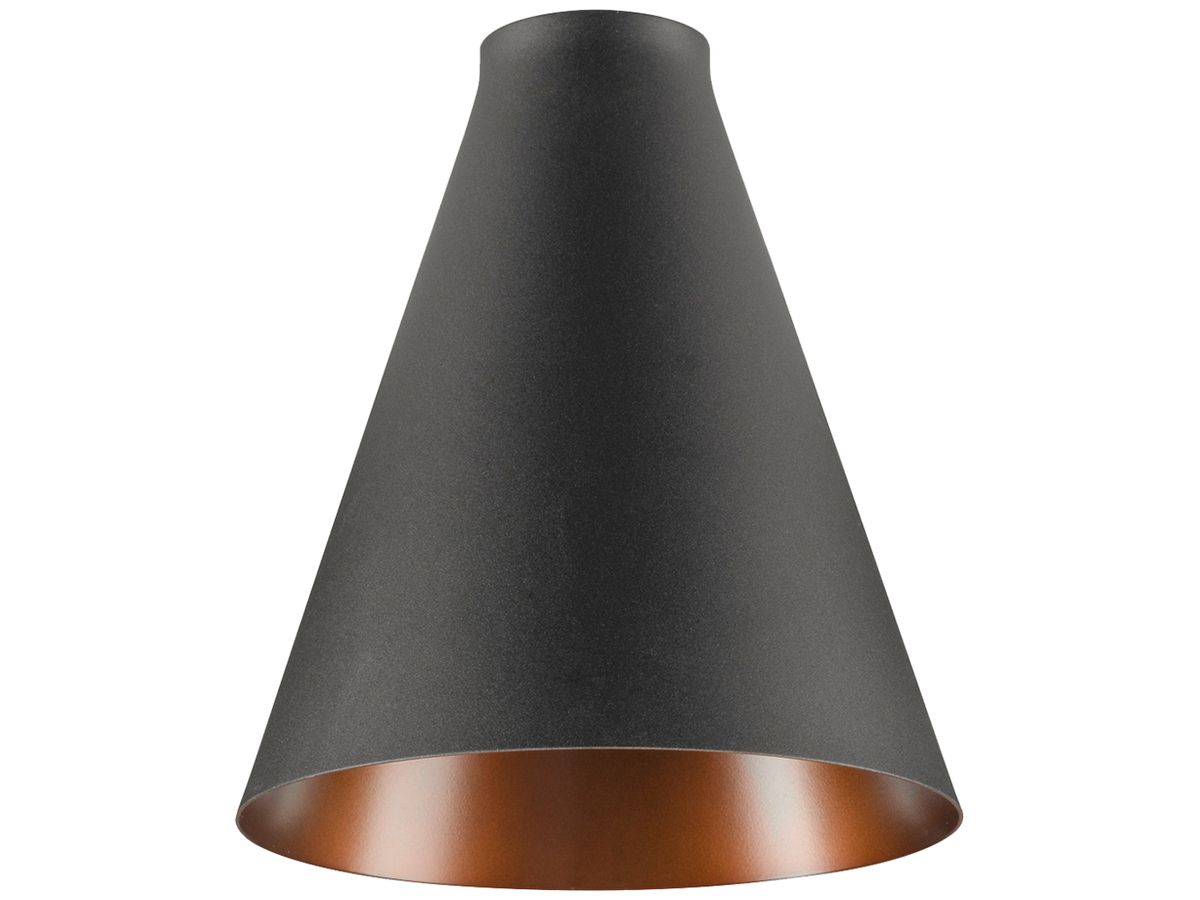 Leuchtenschirm SLV LALU CONE rund konisch Stahl Ø152×170mm schwarz bronze unifa.