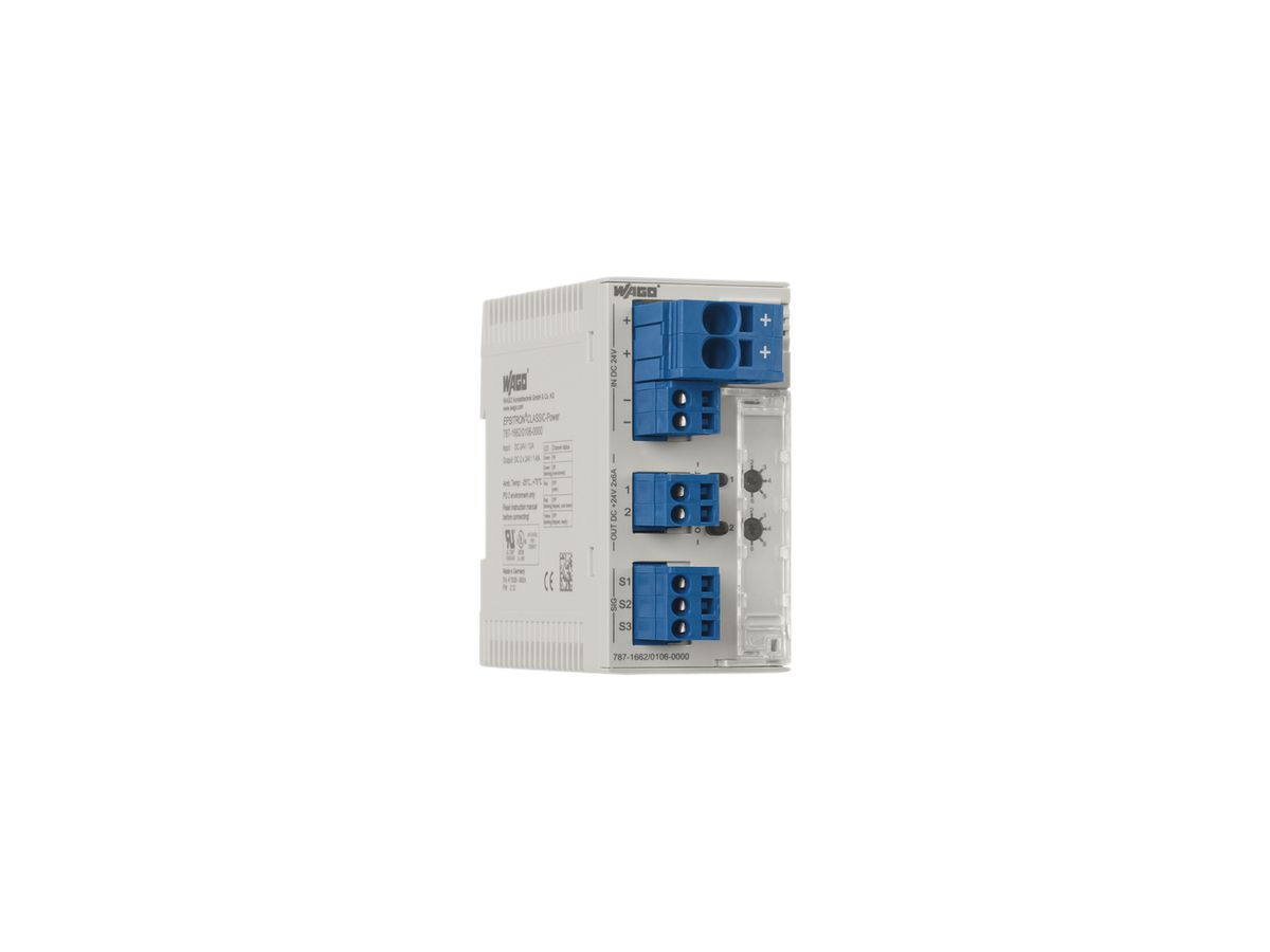 Schutzschalter elektronisch WAGO EPSITRON, 24VDC, 2×6A