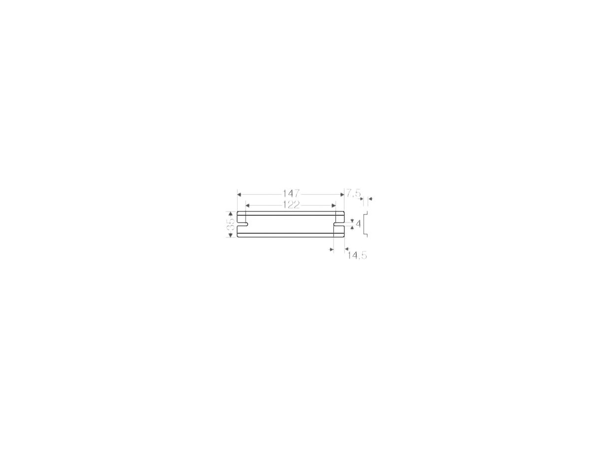 Tragschiene Hensel für KF 10 147mm