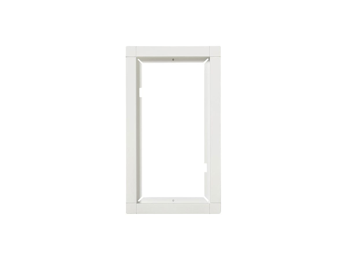 Kombirahmen Siedle, aus Aluminium-Strangpressprofilen, 231×131×15mm, weiss