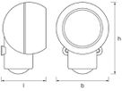 LED-Wandleuchte LDV SPYLUX, weiss