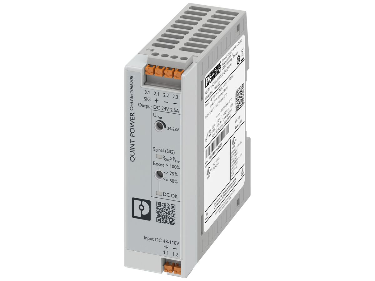 Wandler PX QUINT4-PS/48-110DC/24DC/2.5/PT DC/DC IN 110VDC OUT 24VDC/2.5A