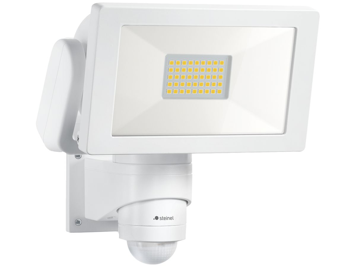 LED-Strahler Steinel LS 300 PIR 240° 30.6W 840 3120lm IP44 weiss