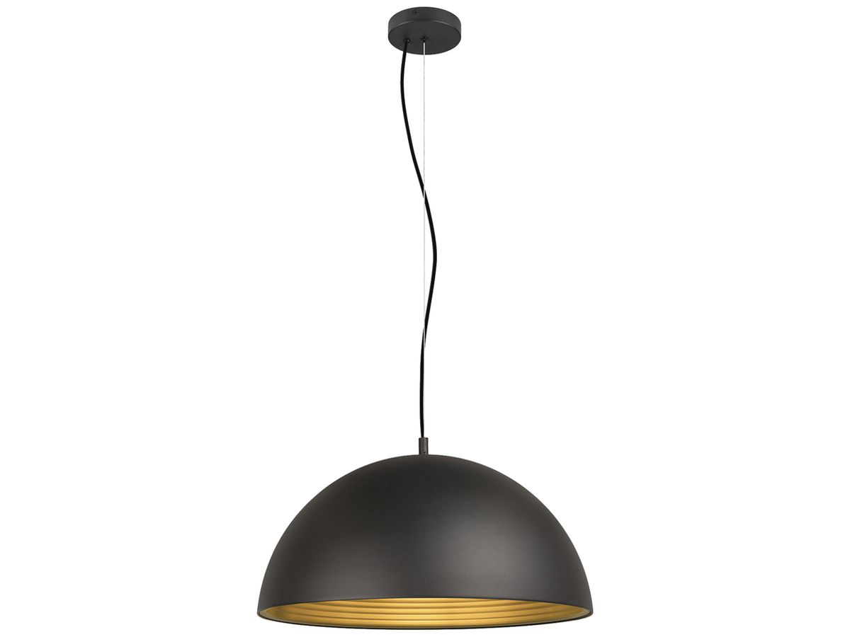 Pendelleuchte SLV FORCHINI M 50 E27 1×40W DIM Ø500mm schwarz/gold