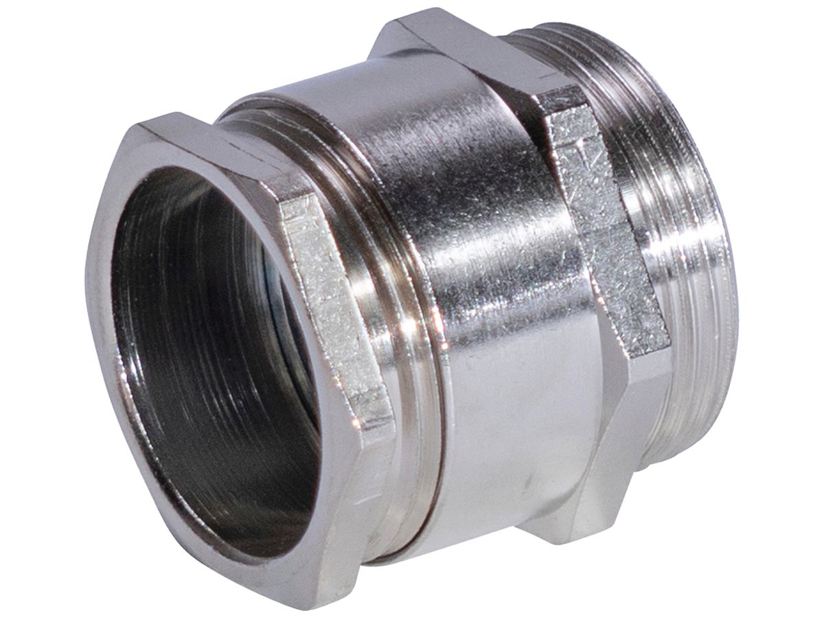 Kabelverschraubung PG36 für Kabel Ø22…33mm 9mm Messing vernickelt IP65