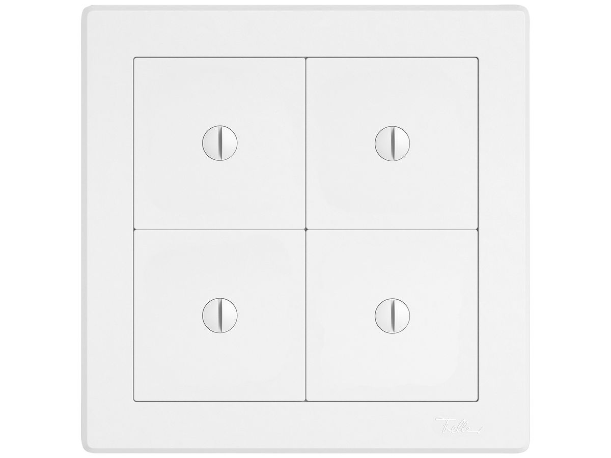 UP-Kombination EDIZIO.liv SNAPFIX® 2×2 156×156mm 4×blind weiss