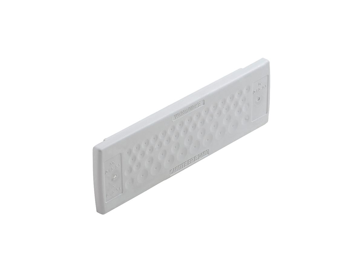 Einführungsflansch WM CABTITE EP B 24/50 142×44×12mm TPE grau