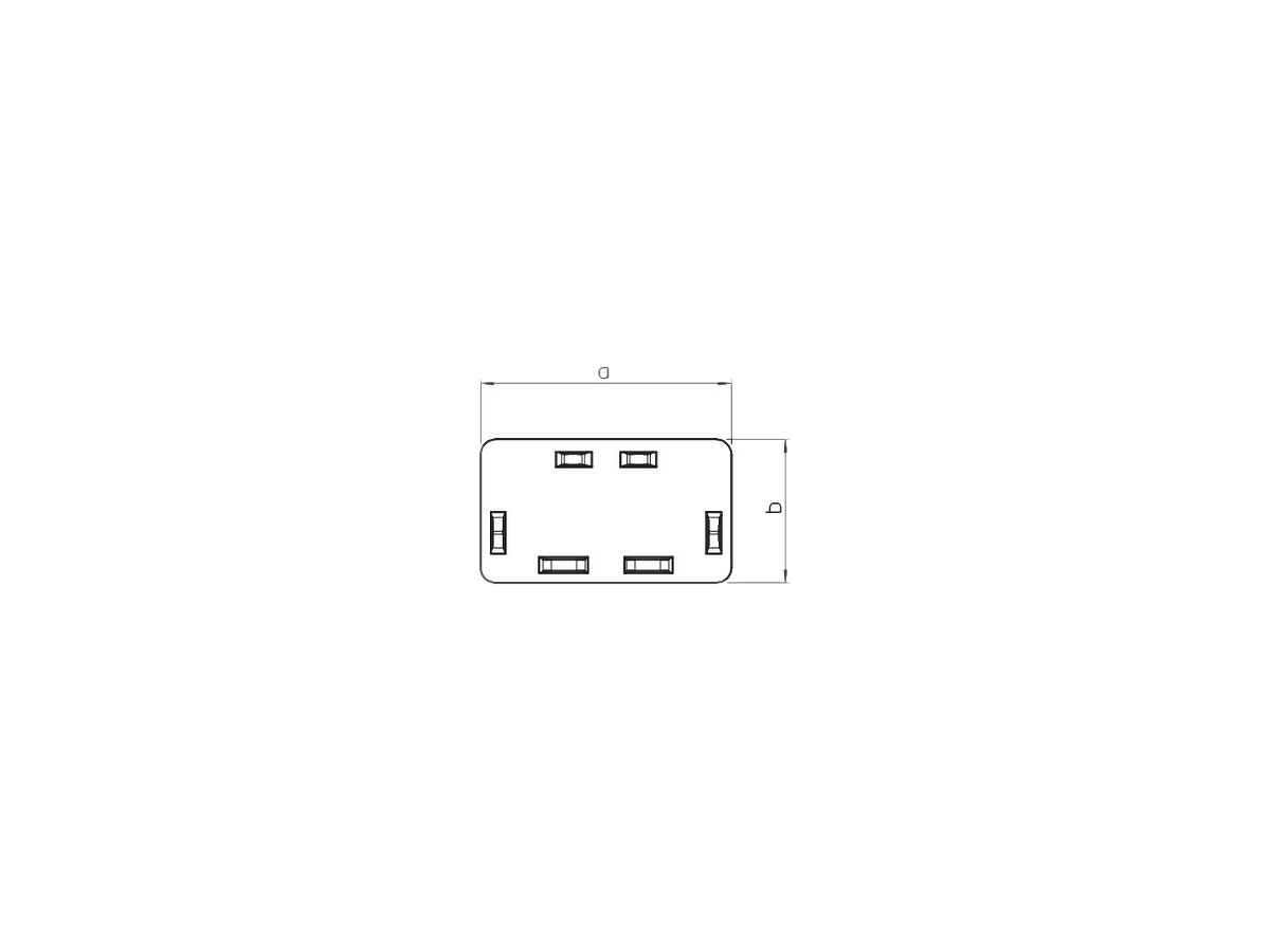 Abschlussplatte Bettermann zu Installationskanal WDK reinweiss 60×110mm