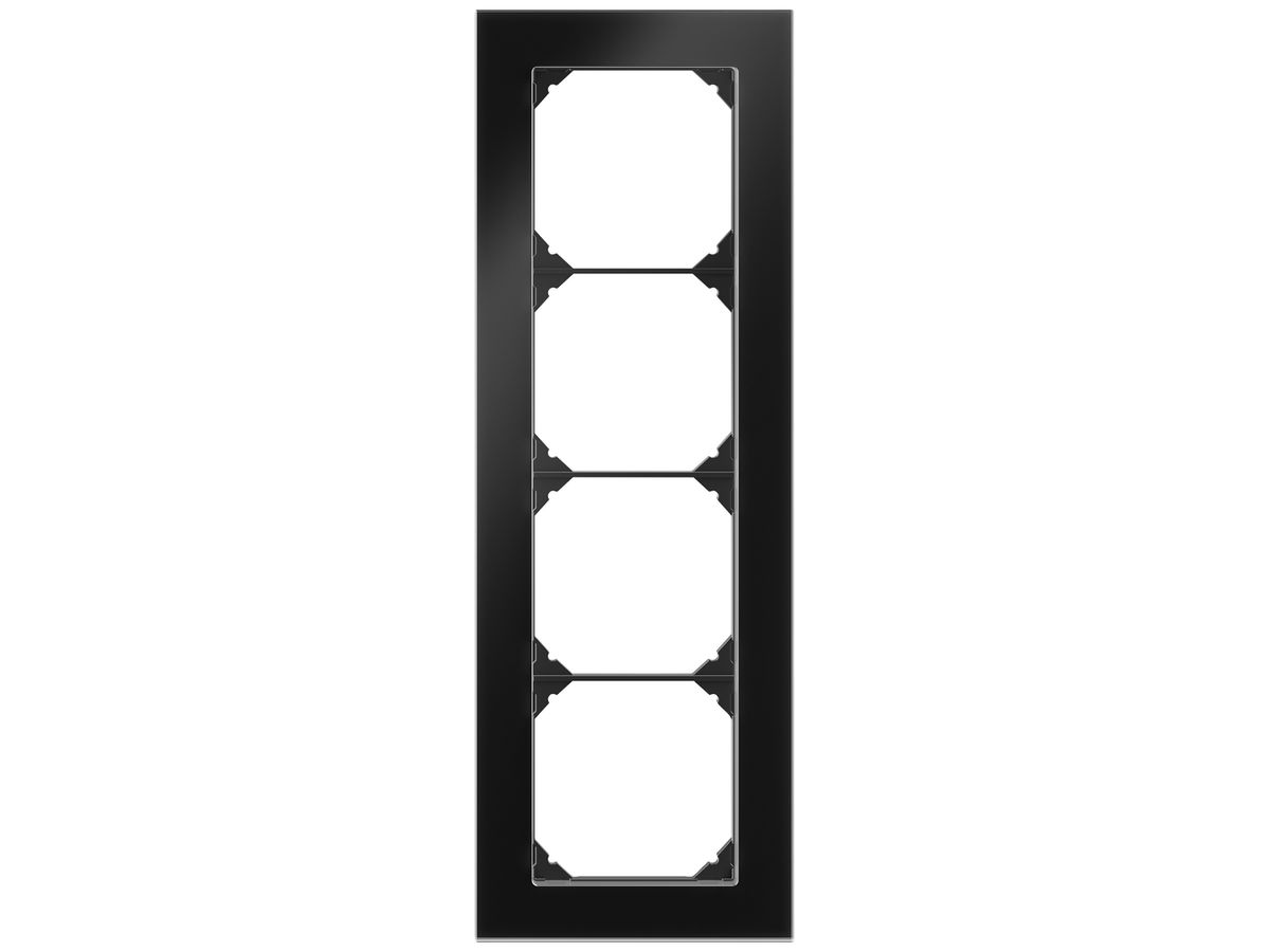 UP-Kopfzeile EDIZIO.liv prestige SNAPFIX® 4×1 274×94mm glas schwarz