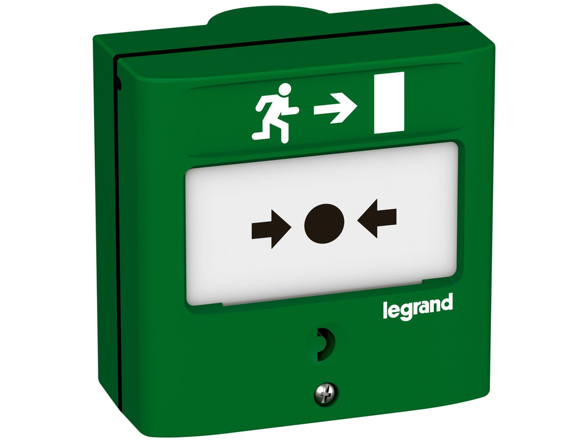 AP-Alarmtaster Legrand S+Ö grün