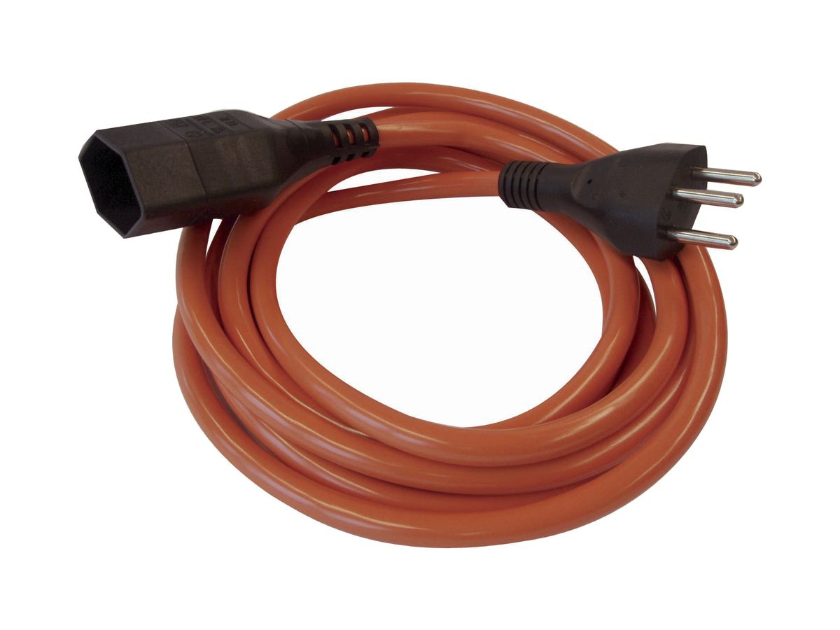 Verlängerungskabel ELBRO PUR 10A 230V 3×1.5mm² Typ 12/Typ 13 5m orange