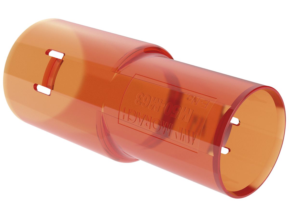 Verbindungsmuffe CRALLO Ø50/63mm transparent orange