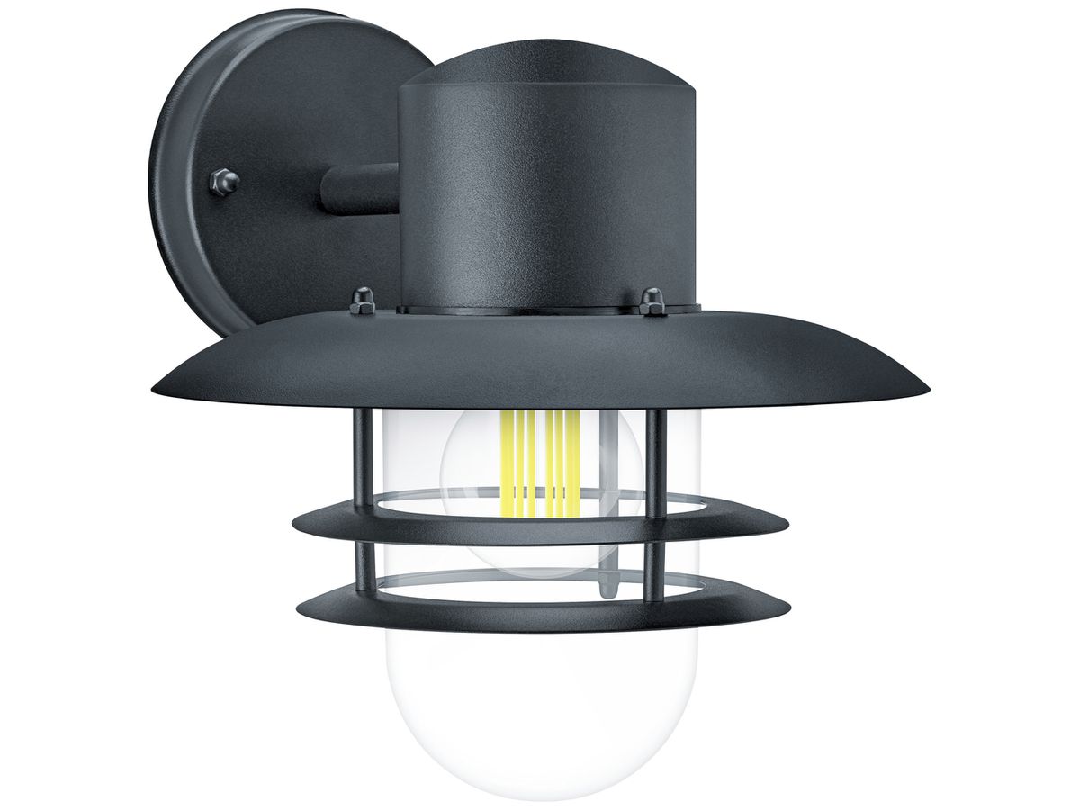 Wandleuchte Philips Inyma E27 1×25W IP44 Ø230×260×245mm schwarz