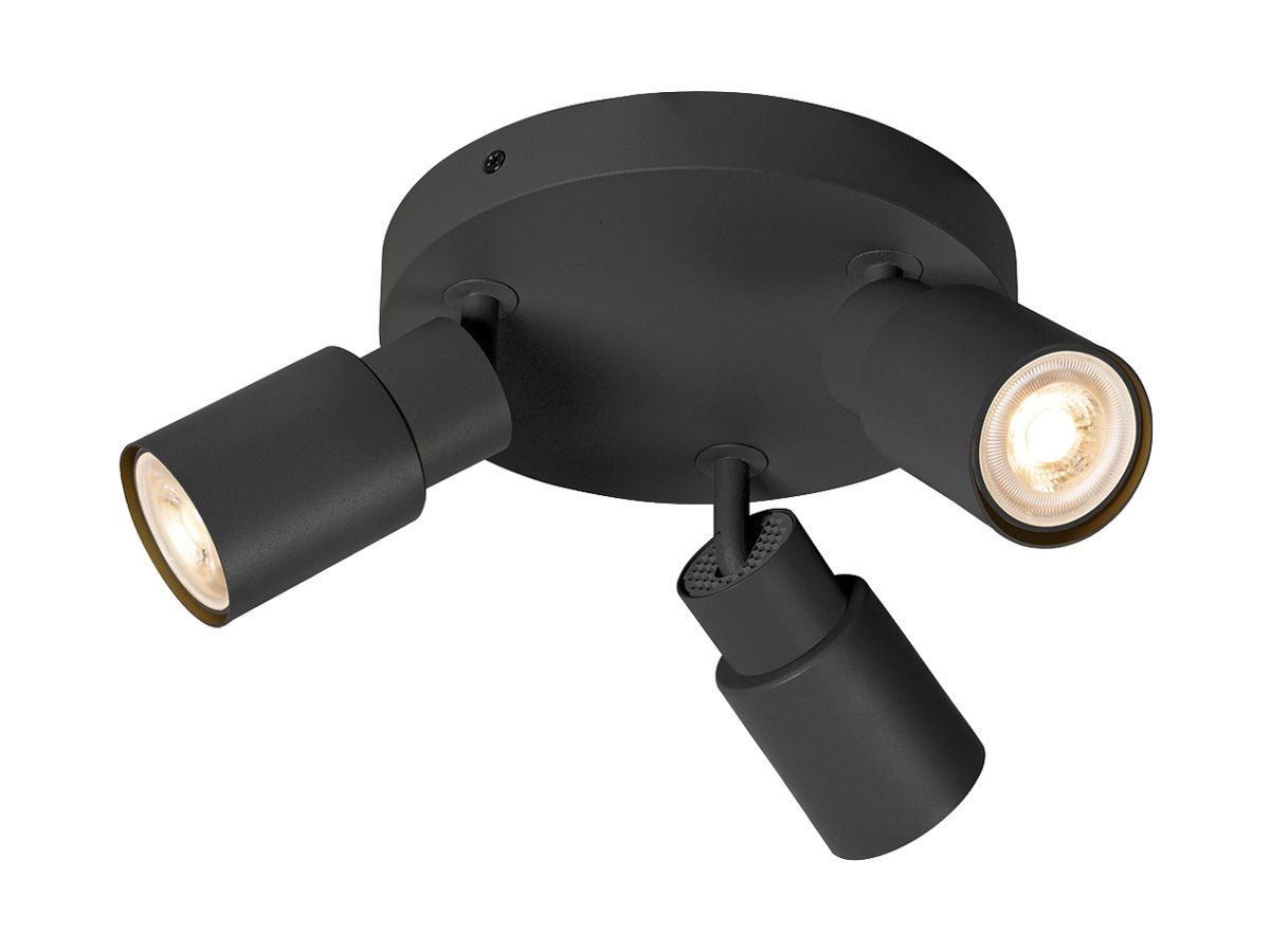 Spot SLV PURI 2.0 Tube CW GU10 3×6W DIM Ø180×113mm schwarz