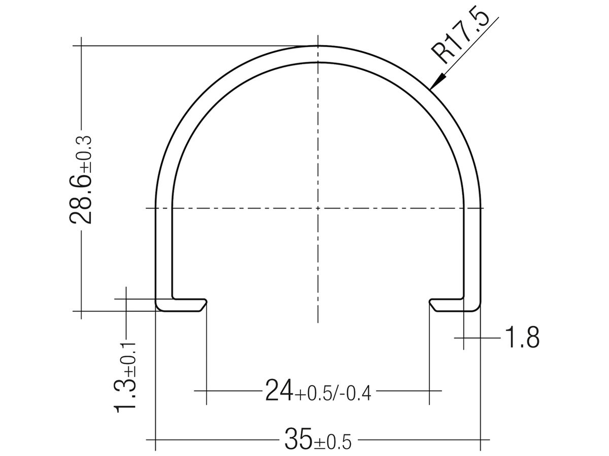 LED-Abdeckung Tridonic LINEAR COVER SY, für LED Modul LLE24, 1500mm, diffus