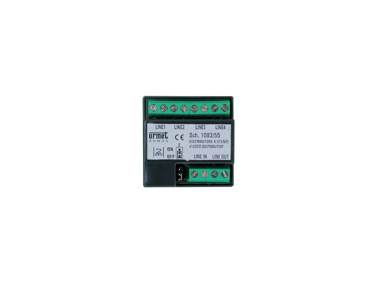 Etagenverteiler Urmet, für 2VOICE, 4-Draht, digital, 45×45×16mm