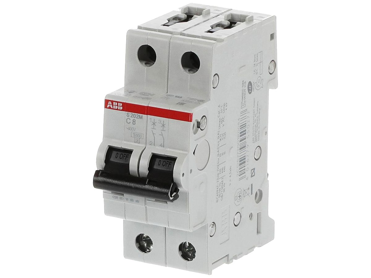 Leitungsschutzschalter ABB S202M-C8 8A C 10kA