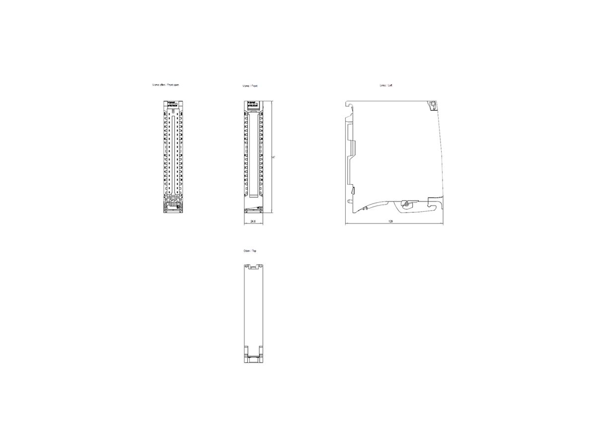 SPS-Eingabemodul Siemens SIMATIC S7-1500 DI 32×24VDC BA