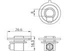 Zugentlastung Sylvania Lytespan Ø26.6×16.3mm Kunststoff weiss