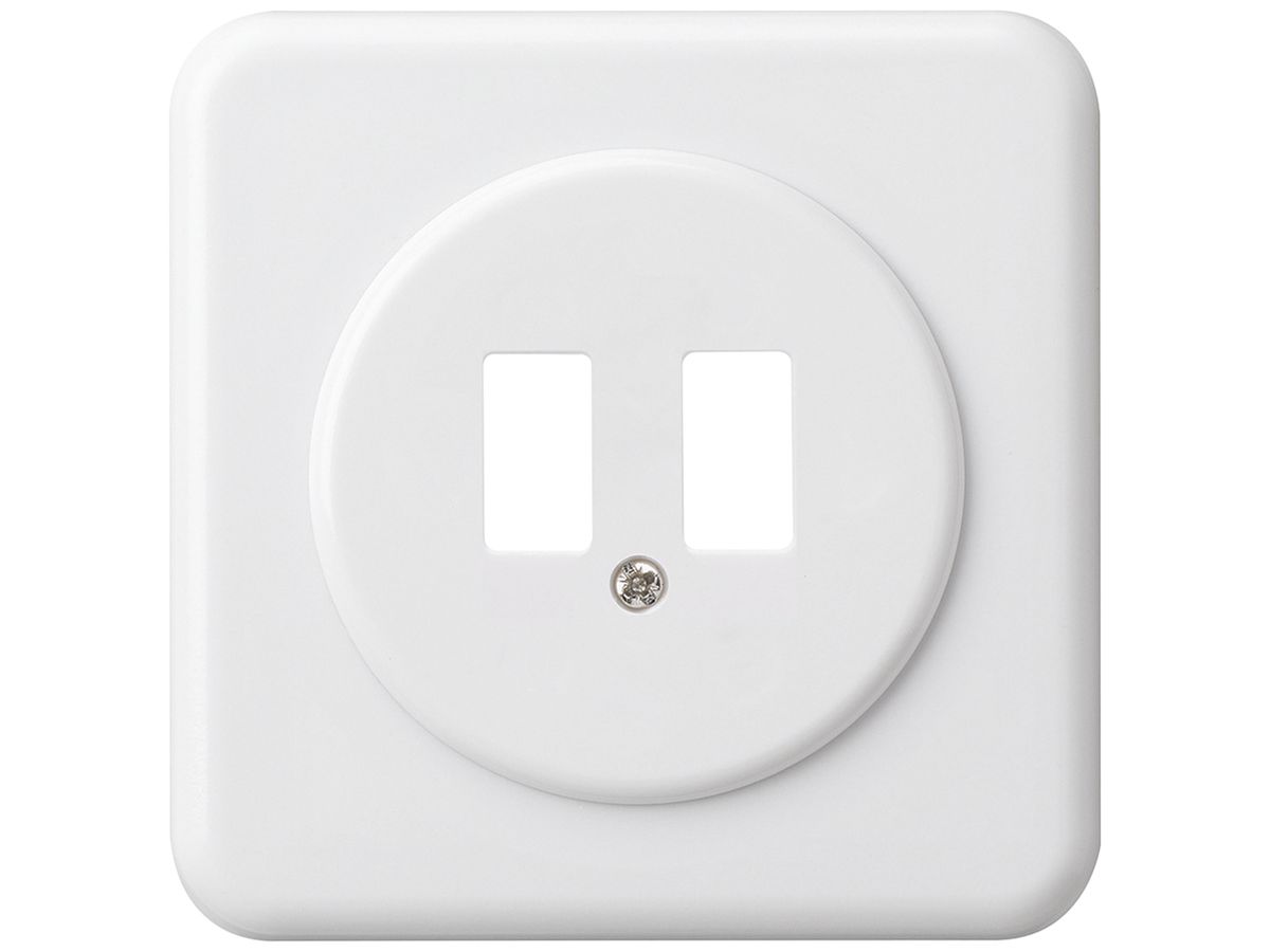 UP-Frontset basico G für USB-Ladesteckdose weiss