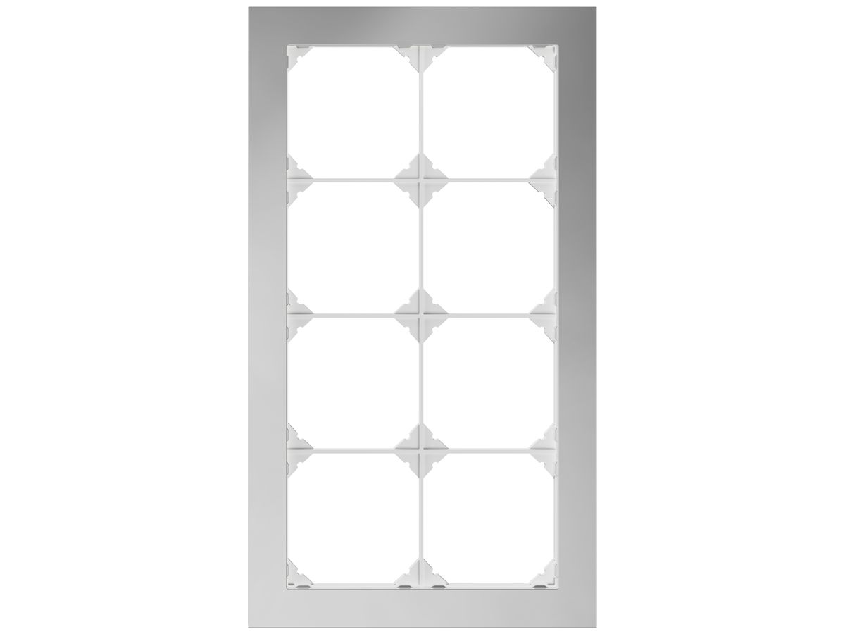 UP-Kopfzeile EDIZIO.liv prestige SNAPFIX® 4×2 154×274mm Edelstahl Cr