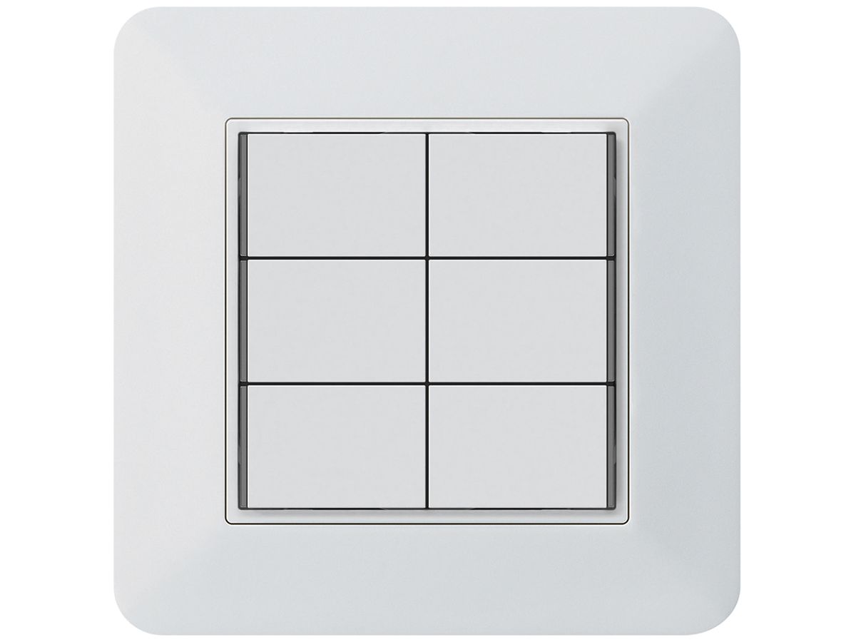 UP-Taster KNX KTR 6×Tasten 6×Betätigungspunkte LED weiss
