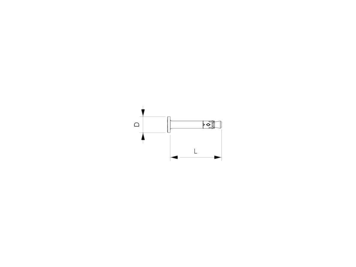 Nagelanker Bettermann N-K 6×44mm galvanisch verzinkt