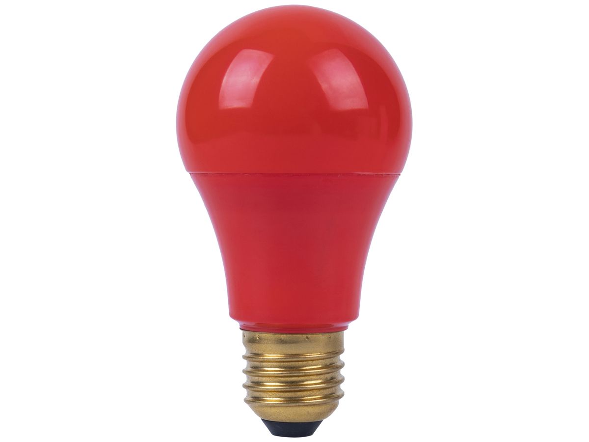 LED-Lampe ELBRO E27 A19 3W 230V 40lm rot opal