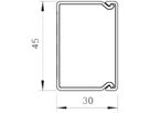 Installationskanal Bettermann WDKH halogenfrei 30×45×2000mm hellgrau