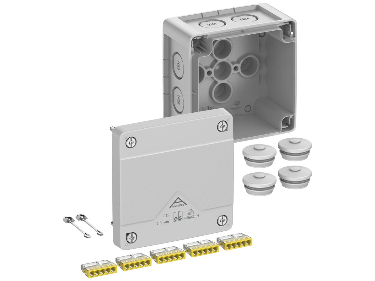 AP-Abzweigdose Spelsberg Abox Pro 025-2,5² 92×92×60mm IP69 gu