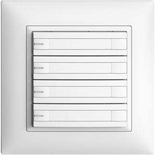 KNX Taster, RGB, mit LED, mit Papiereinlage
