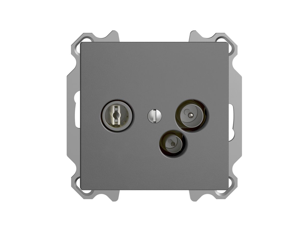 UP-Antennendose TV-R-Daten DD11 5…65MHz EDIZIOdue dunkelgrau