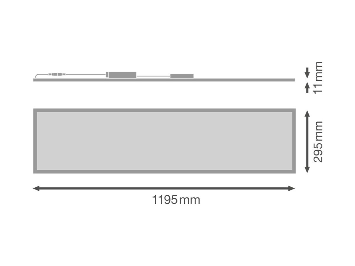 LED-Deckenleuchte LEDVANCE PL CMFT 33W 4320lm 830 IP40/20 1200×300mm