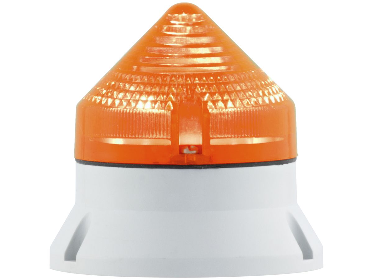 Blinkleuchte Hugentobler CTL600 orange 12/24V AC/DC, IP54, Ø73.5×74.5mm