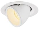 EB-LED-Downlight SLV NUMINOS GIMBLE M, 17.5W 500mA 1600lm 3000K 20° ws